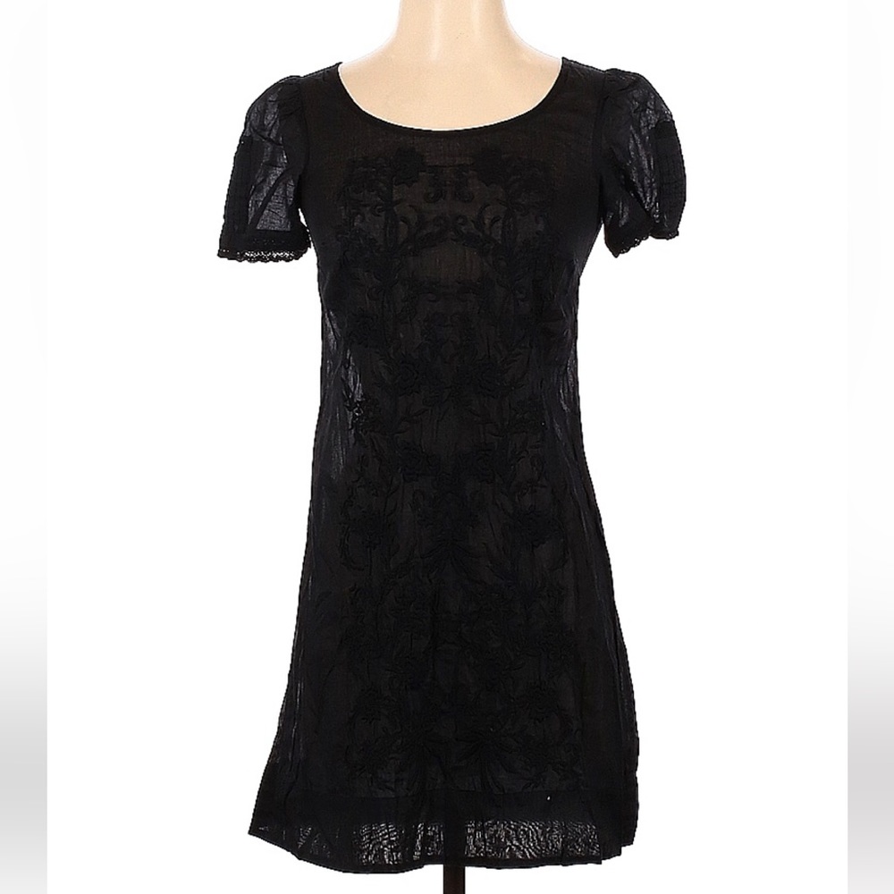 Kimchi Black Shirt Sleeve Dress